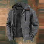 Men's Hooded Jacket for Cold Weather Outdoor Wear