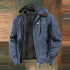 Men's Hooded Jacket for Cold Weather Outdoor Wear