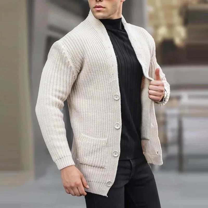 Women's Ribbed Knit Button Front Long Cardigan Sweater