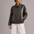Women's Cropped Jacket for Autumn Winter Everyday Wear