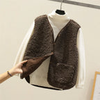 Elara Women's Sleeveless Layered Vest for Autumn Winter