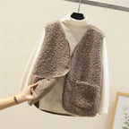 Elara Women's Sleeveless Layered Vest for Autumn Winter