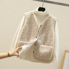 Elara Women's Sleeveless Layered Vest for Autumn Winter