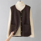Elara Women's Sleeveless Layered Vest for Autumn Winter
