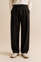 Men’s Wide-Leg Pleated Trousers