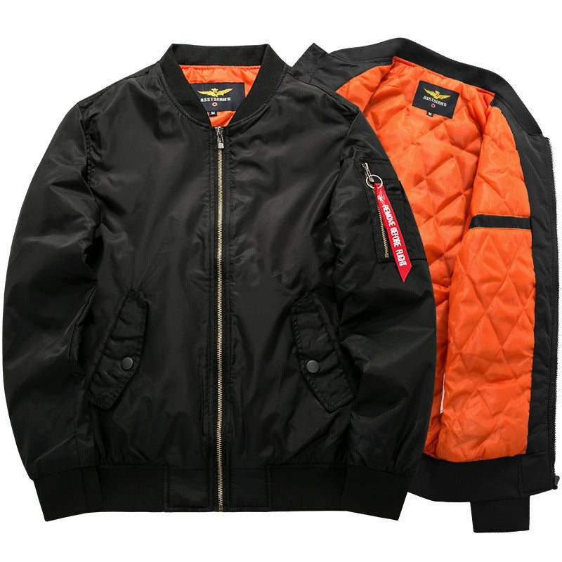 Men's Bomber Jacket for Autumn Winter Everyday Wear