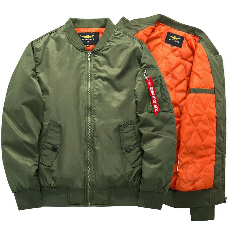 Men's Bomber Jacket for Autumn Winter Everyday Wear