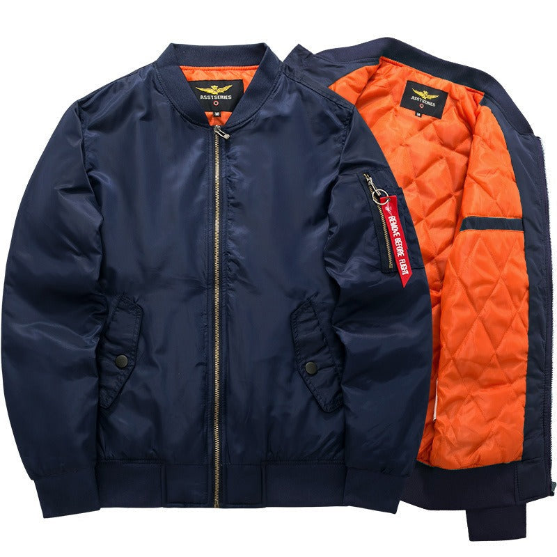 Men's Bomber Jacket for Autumn Winter Everyday Wear