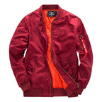 Men's Bomber Jacket for Autumn Winter Everyday Wear