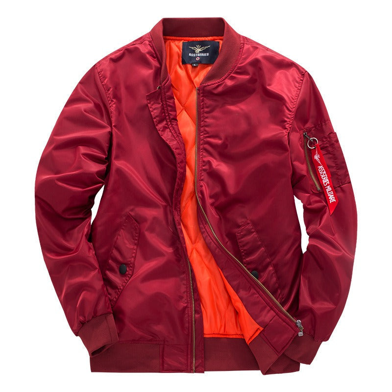 Men's Bomber Jacket for Autumn Winter Everyday Wear