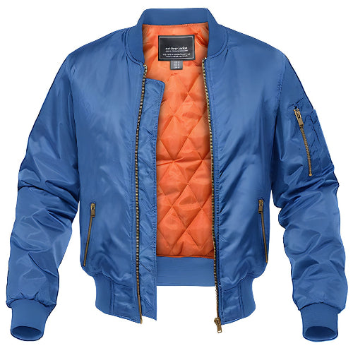 Men's Bomber Jacket for Autumn Winter Wear