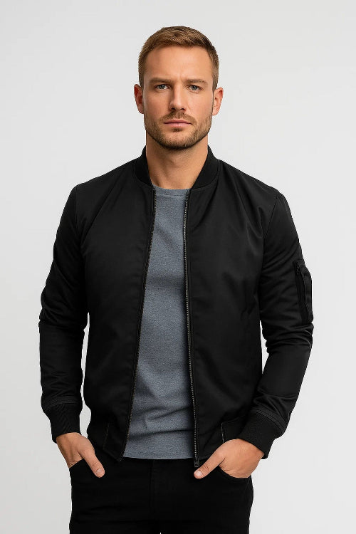 Men's Bomber Jacket for Everyday Autumn Winter Wear