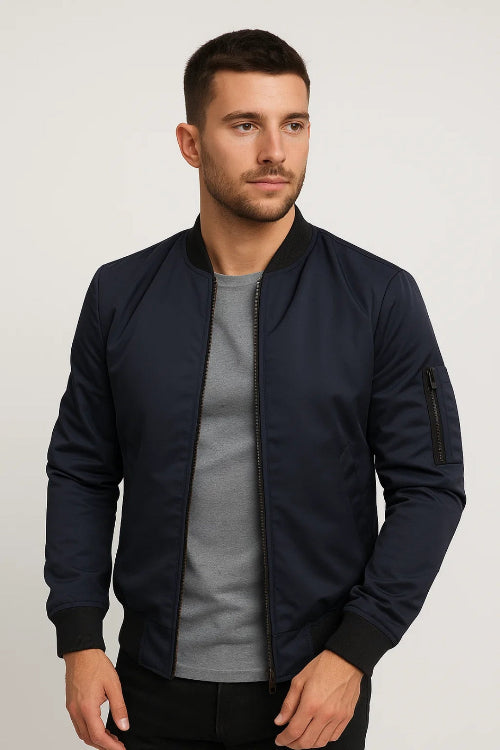 Men's Bomber Jacket for Everyday Autumn Winter Wear