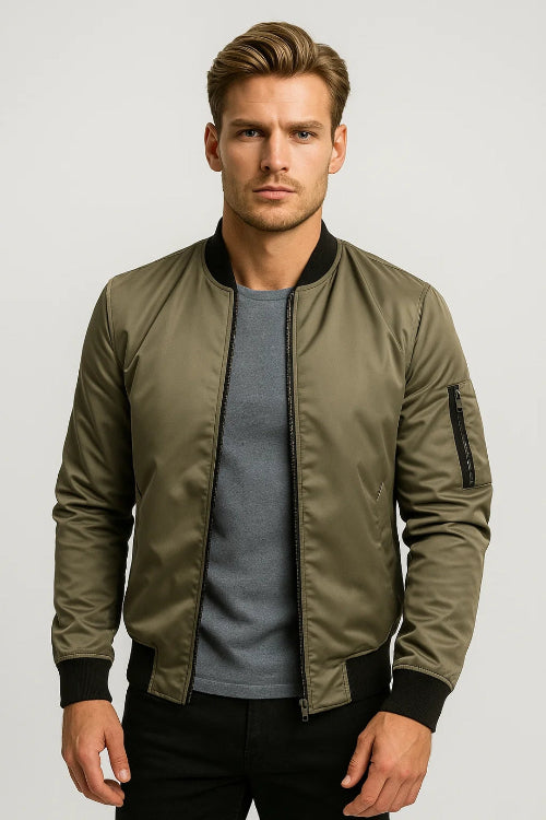Men's Bomber Jacket for Everyday Autumn Winter Wear