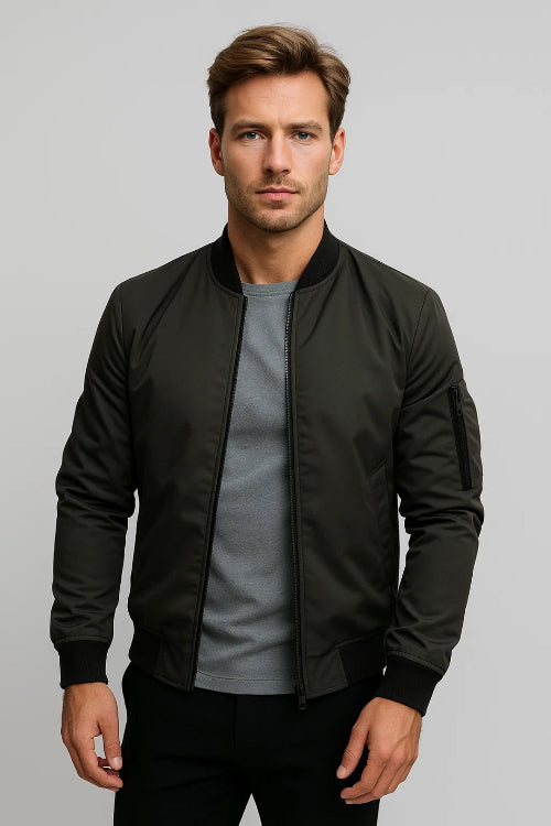 Men's Bomber Jacket for Everyday Autumn Winter Wear