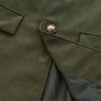 Men's Buttoned Jacket for Autumn Winter Wear