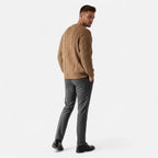 Men's Cable Knit Crew Neck Sweater