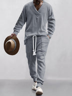 Men's Cable Knit Loungewear Set