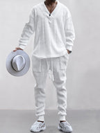 Men's Cable Knit Loungewear Set