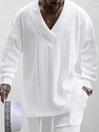 Men's Cable Knit Loungewear Set