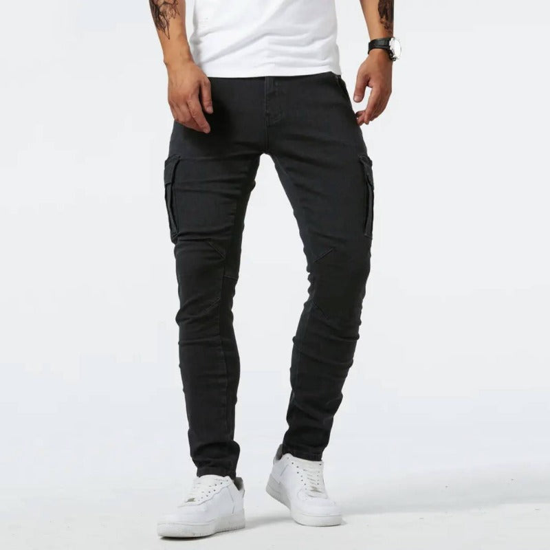 Men's Cargo Trousers with Utility Pockets for Everyday