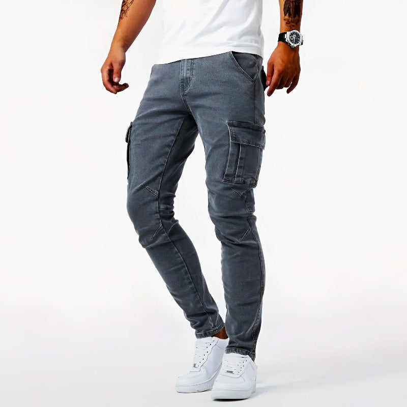 Men's Cargo Trousers with Utility Pockets for Everyday