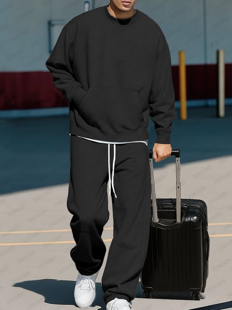Men's Casual Sweatshirt and Jogger Set