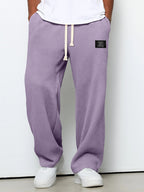 Men's Casual Textured Drawstring Pants for Everyday Wear