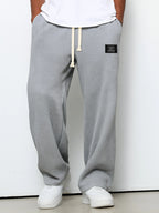 Men's Casual Textured Drawstring Pants for Everyday Wear