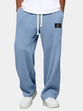 Men's Casual Textured Drawstring Pants for Everyday Wear