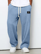 Men's Casual Textured Drawstring Pants for Everyday Wear