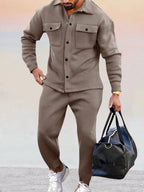 Men's Casual Two-Piece Tracksuit Set