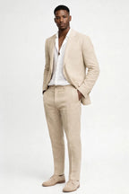 Men's Classic Blazer and Trousers Set for Occasions