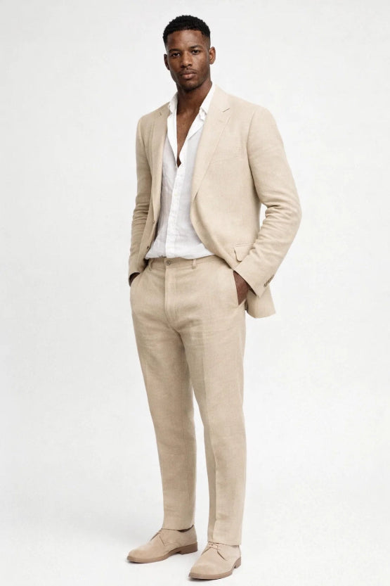 Men's Classic Blazer and Trousers Set for Occasions