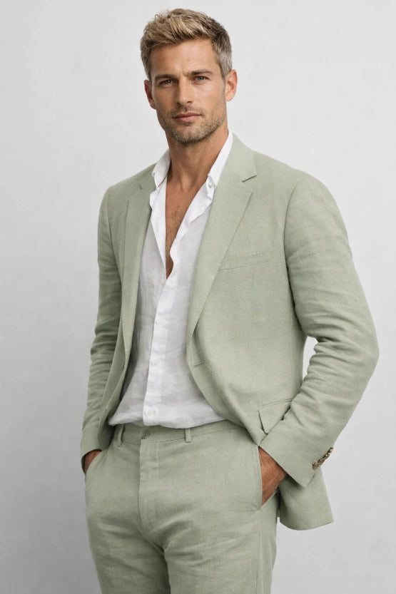 Men's Classic Blazer and Trousers Set for Occasions