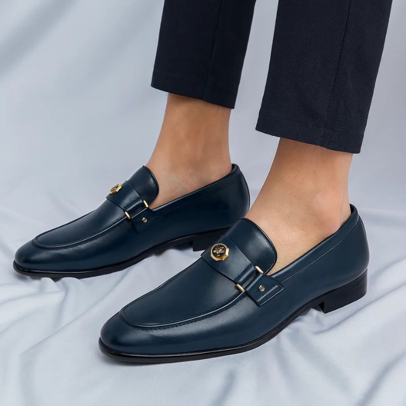 Men's Classic Buckle Loafers for Smart Everyday Wearverw