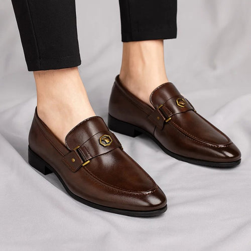 Men's Classic Buckle Loafers for Smart Everyday Wear