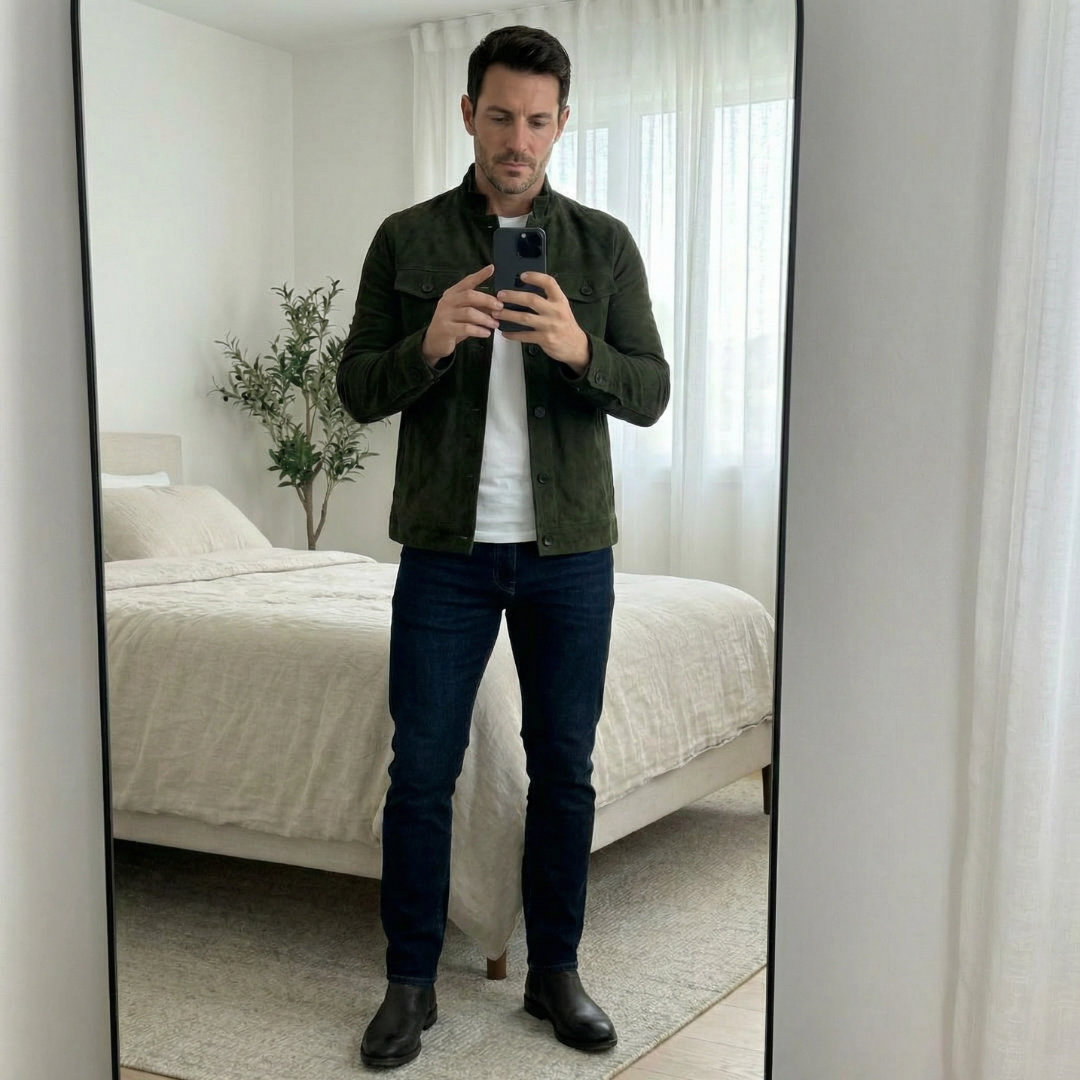 Men's Classic Jacket for Autumn and Winter Wear