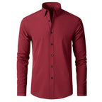 Men's Classic Long Sleeve Button Up Shirt Style