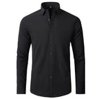 Men's Classic Long Sleeve Button Up Shirt Style