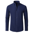 Men's Classic Long Sleeve Button Up Shirt Style