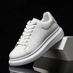 Men's Classic White Platform Sneakers for Everyday Wear
