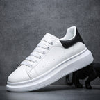 Men's Classic White Platform Sneakers for Everyday Wear