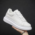 Men's Classic White Platform Sneakers for Everyday Wear