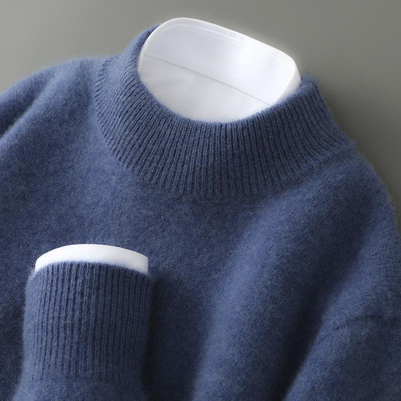 Men's Crew Neck Sweater for Cooler Seasonal Wear