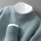 Men's Crew Neck Sweater for Cooler Seasonal Wear