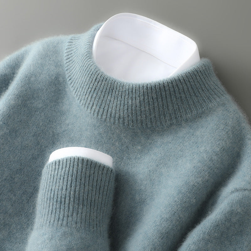 Men's Crew Neck Sweater for Cooler Seasonal Wear