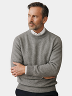 Men's Crew Neck Sweater for Cooler Seasonal Wear
