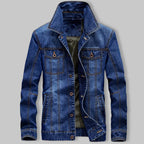 Men's Denim Jacket with Chest Pockets for Autumn