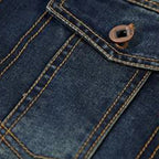 Men's Denim Jacket with Chest Pockets for Autumn